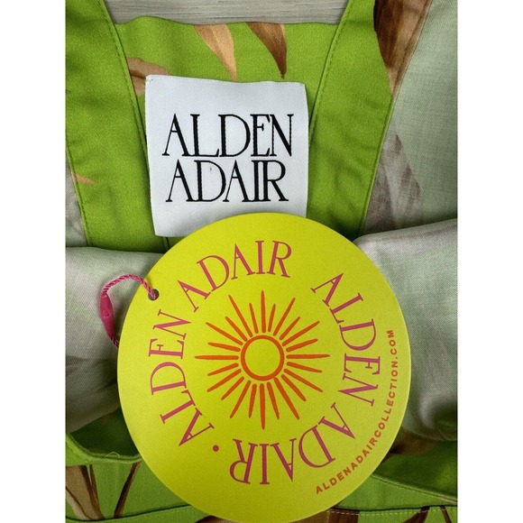 Alden Adair Diana Palma Tiered Midi Maxi Dress NWT Vacation Resort Tropical $392 - Picture 9 of 11